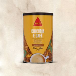 Solúvel Chicória e Café Delta Cafés  lata 250 g