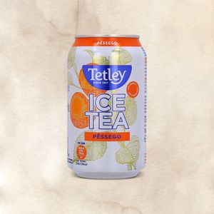 Ice Tea Tetley Chá Preto & Pêssego lata 330 ml