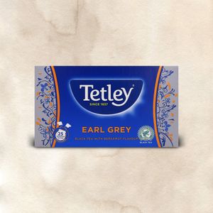 Chá Tetley Preto Earl Grey emb. 25 saquetas