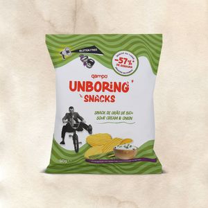 Unboring Snacks Qampo Sour Cream & Onion emb. 30 g
