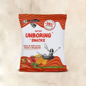 Unboring Snacks Qampo Tomate & Mangericão emb. 30 g