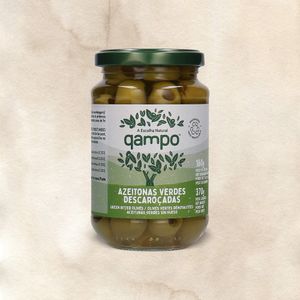 Azeitona Qampo Verde Descaroçada frasco 160 g