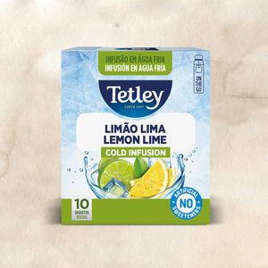 Infusão Tetley Cold Limão e Lima emb. 10 saquetas