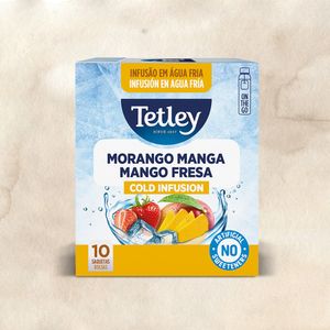 Infusão Tetley Cold Morango e Manga emb. 10 saquetas