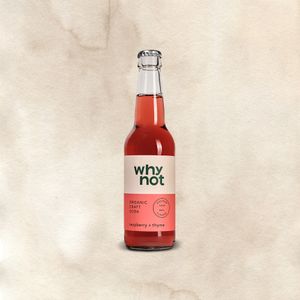 Organic Fruit Soda Why Not Raspberry&Thyme garrafa 330 ml