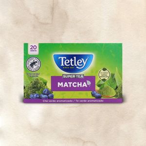 Chá Tetley Super Tea Matcha e Mirtilo emb. 20 saquetas