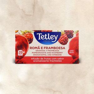 Infusão Tetley Superfruits Romã Framb. emb. 20 saquetas