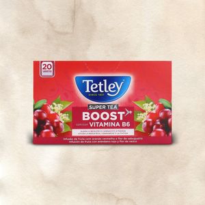 Infusão Tetley Super Tea Boost Vit.B6 emb. 20 saquetas