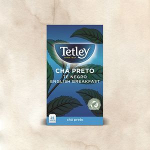 Chá Tetley Preto English Breakfast emb. 25 saquetas